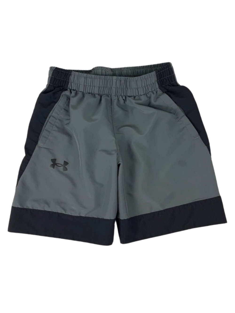 Under Armour Kids Two-Tone Gray and Black Shorts Size Youth Small Activewear
